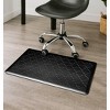 Home Mart Goods Black Trellis Anti-Fatigue Thick Cushioned Floor Mat - 18" x 30" - 2 of 3