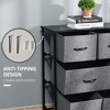 QingMoon 8 Drawers Dresser for Bedroom, Fabric Storage Organizer with Sturdy Steel Frame, Chest of Drawers for Living Room and Entryway - 3 of 4