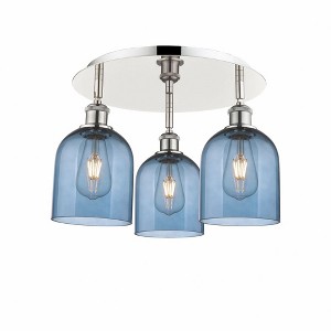 Bella - 3 Light Flush Mount In Industrial Style-10.5 Inches Tall and 17.25 Inches Wide - 1 of 1