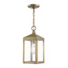 Livex Lighting Nyack 1 - Light Pendant in  Antique Brass - 3 of 4