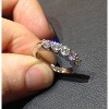 Pompeii3 1ct Lab Created Diamond 5-Stone Wedding Women's 10k White Gold Ring - 4 of 4