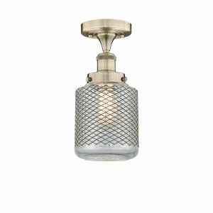 Stanton - 1 Light Semi-Flush Mount In Industrial Style-9.75 Inches Tall and 6 Inches Wide - 1 of 1