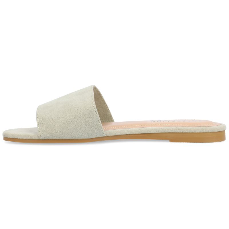 Journee Collection Womens Medium and Wide Width Kolinna Tru Comfort Foam Slip On Slide Flat Sandals, 3 of 11