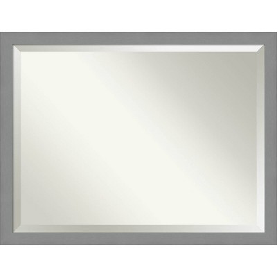 brushed nickel mirror