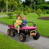Kids Ride On Dump Truck 24V 4WD - 6-Wheel All-Terrain 2-Seater UTV with Parent Remote, Electric Dump Bed, Bluetooth, LED Headlights for Ages 3-9 - 2 of 4