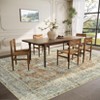 Vintage Medallion Area Rug Machine Washable Rug - 2 of 4