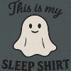 Rerun Island Women My Sleep Shirt Halloween Ghost Short Sleeve Graphic Cotton T-Shirt - 2 of 4