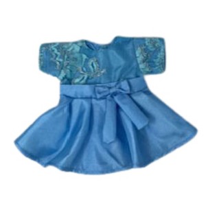 Doll Clothes Superstore Blue Party Dress Fits 12 Baby Alive And Little Baby Dolls - 1 of 4
