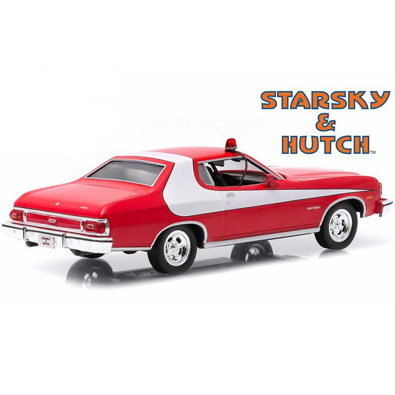 1976 Ford Gran Torino Red with White Stripe "Starsky and Hutch" (1975-1979) TV Series 1/43 Diecast Model Car by Greenlight, 2 of 4