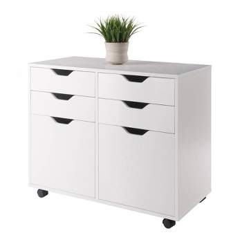 Halifax 2 Sections Mobile Storage Cabinet - Winsome