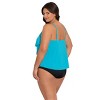 Trimshaper Women's Rachel 5 Tier Ruffle Tankini Swimsuit Top - 2 of 3