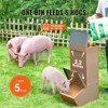 VEVOR Hog Feeder, 2.2 Bushel Capacity, Single Door Pig Feeder, Heavy Duty Steel Piglets Feeder, Multipurpose Trough Creep Feeder - 3 of 4