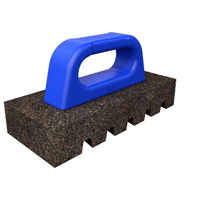 Bon Tool 12-279 Rub Brick - Fluted 8-inch X 3 1/2-inch X 1 1/2-inch - 20 Grit - Pl Handle