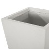 Okak 13"W Modern Tapered Planter Pot, Large Indoor/Outdoor Plant Pot for Trees & Floor Plants, No Assembly - 4 of 4