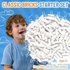 Strictly Briks Bricks Starter Kit, White, 144 Pieces, 1x4 Inches, Building Creative Play Set - 2 of 4