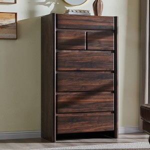 brown tall dresser Bradenton Solid Mahogany Wood with 8 Drawers 175 lbs. Camille 4 Drawer Dresser, Seadrift