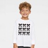 The Juniper Shop Coquette Black Bows Collage Distressed Toddler Long Sleeve Tee - 3 of 4