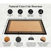 A1HC Natural Coir Doormat with Classic Border Heavy Duty PVC Backing Front Door Entry Mat 18" x 30" - 3 of 4
