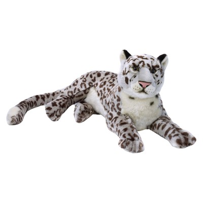 giant stuffed snow leopard