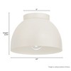 Hunter Fans 10" Erling Ceiling Light Sandstone Finish - Modern Dome Design for Indoor Spaces - 2 of 4