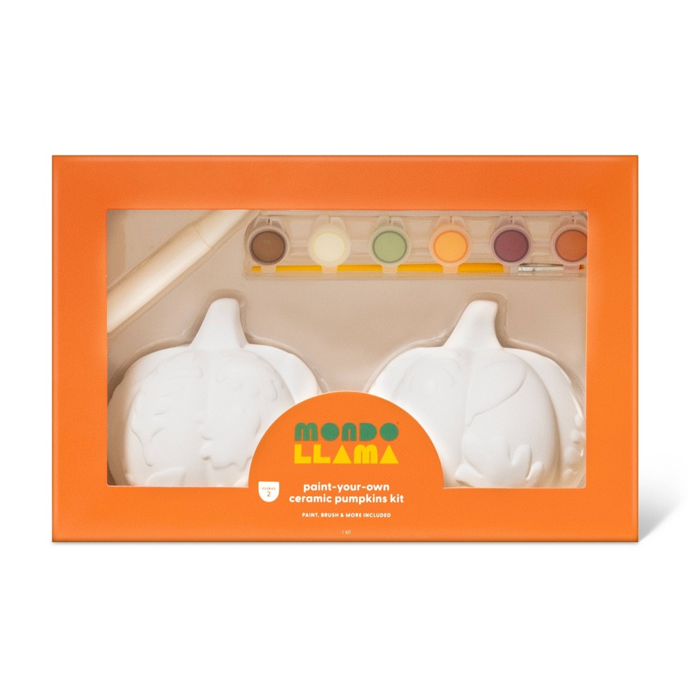  case pack of 8 Halloween Harvest Paint-Your-Own Sculpted Pumpkins Kit - Mondo Llama™