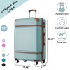 20"/24"/28" Hardshell Luggage, Lightweight Spinner Suitcase with TSA Lock, with/without Cosmetic Case 4M -ModernLuxe - 3 of 4