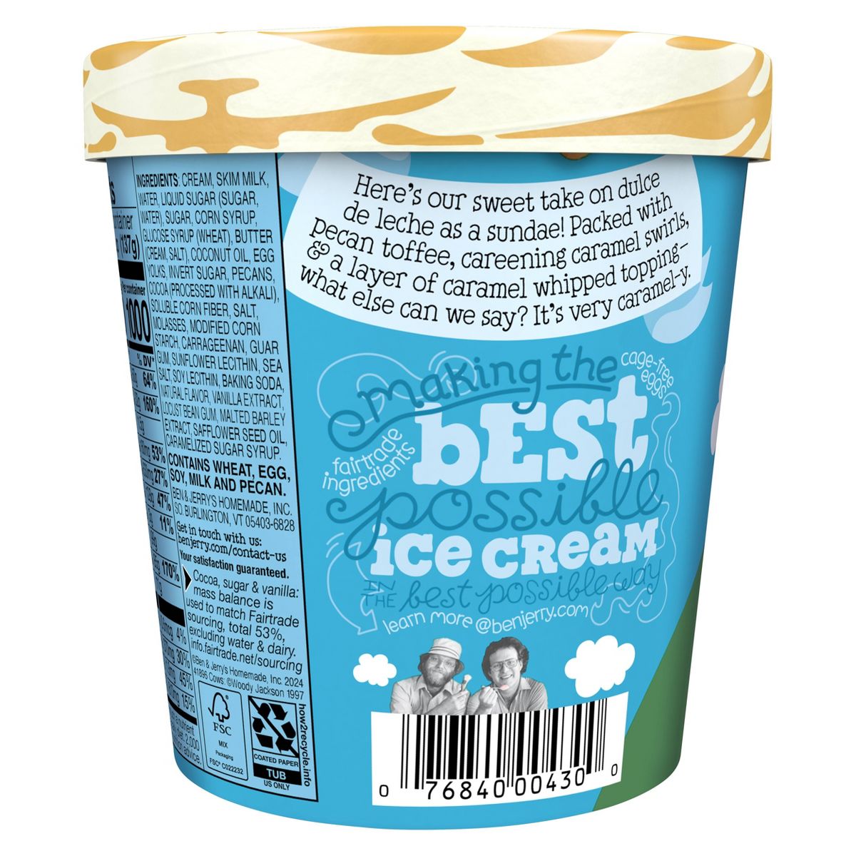 Ben & Jerry's Dulce Delish Sundae - 14.44 fl oz: Fair Trade Certified - thumbnail 2