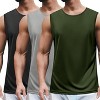 COOFANDY Mens 2 Pack Workout Tank Top UPF 50+ Quick Dry Sleeveless Swim Shirt Gym Muscle Athletic Summer Beach T Shirts - 3 of 4
