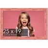 PosterPalooza | Shabby Chic Pink Picture Frame - UV Acrylic, Backing Board, Hanging Hardware Included - 2 of 4