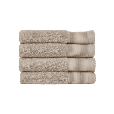 Nate Home By Nate Berkus Cotton Terry Washcloth Set, 4 Pk, Charcoal : Target