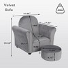 Kids Sofa Toddler Chair,Kids Armchair,Sofa Chair,Toddler Couch with Footstool, Upholstered Couch,Armrest Sofa Chair for Toddlers - 3 of 4