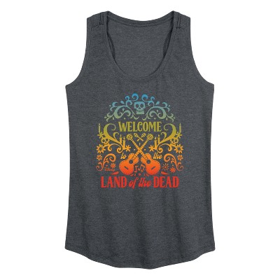 Women's - Coco - Welcome To The Land Of The Dead Graphic Racerback Tank