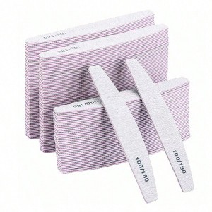 100Pcs 100/180 Grit Nail File and Buffer for Acrylic, Gel Nails,Pedicure Tools for Shaping, Smoothing & Buffing - 1 of 4