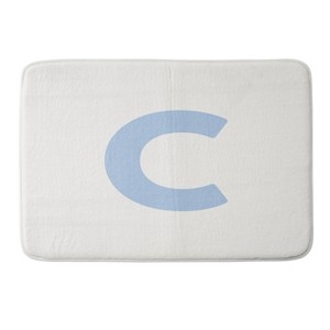 Deny Designs April Lane Art Block Monogram Memory Foam Bath Mat - 1 of 4