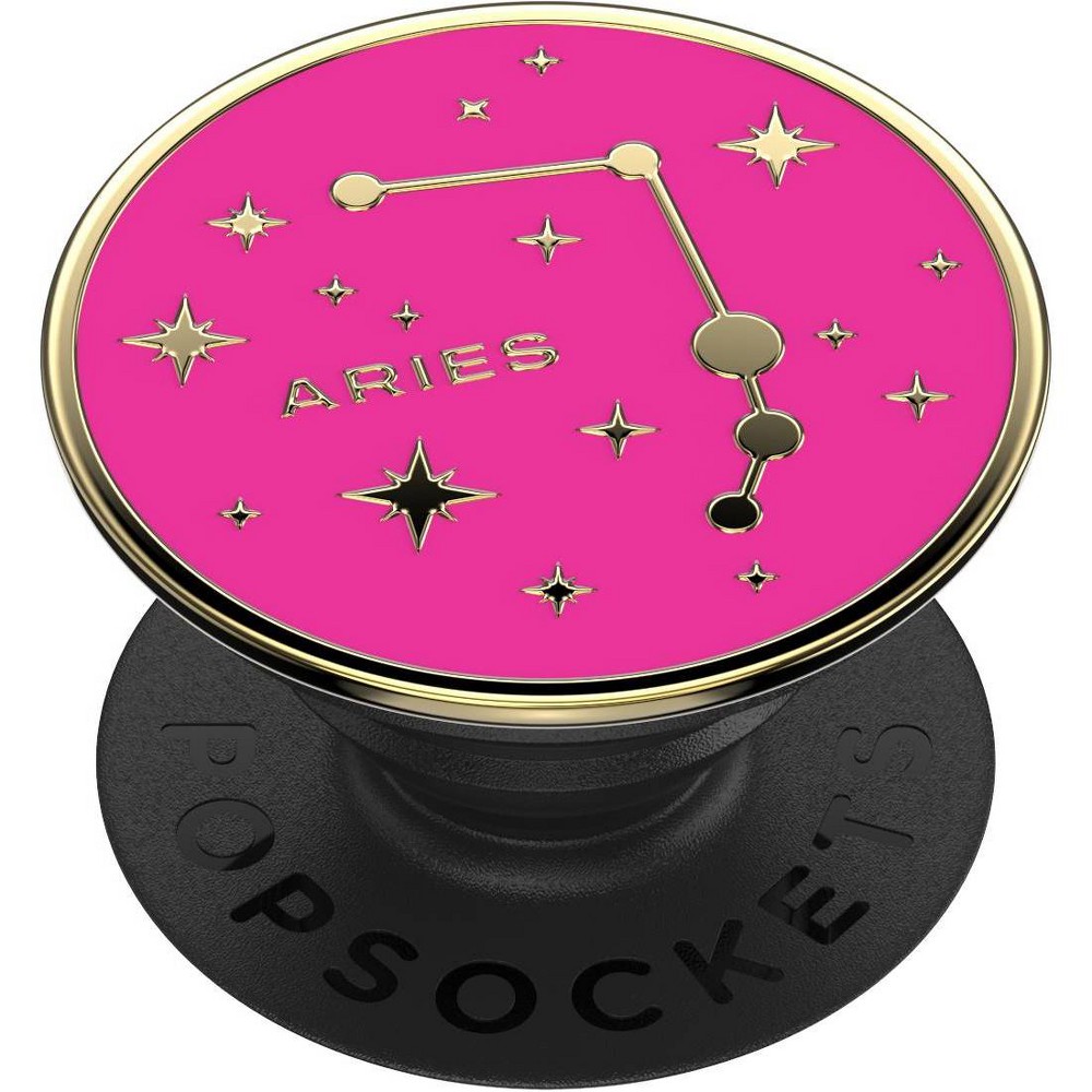 Photos - Holder / Stand PopSockets PopGrip Enamel Zodiac Cell Phone Grip & Stand - Aries 