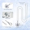 Moissanite Necklace for Women, 1 Carat Heart Moissanite Pendant with 925 Sterling Silver Necklace for Wife, Mom, Girlfriend Jewelry Gifts - 3 of 4