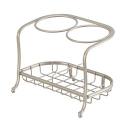 Ba... Details about   mDesign Metal Wire Cabinet/Wall Mount Hair Care & Styling Tool Organizer 