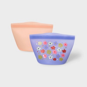 Kids' 2pc Reusable Sandwich Bag Flower - Cat & Jack™️ - 1 of 3