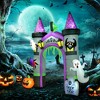 Outsunny 11.8' H Large Halloween Inflatable Archway Ghost Bat Pumpkin Spider, Halloween Decoration with LED Lights for Garden Indoor Outdoor - 2 of 4