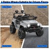 12V Kids Ride On Truck, Battery Powered Electric Car w/Remote, 3 Speeds, Spring Suspension, Headlights & Music for 3-8 - 3 of 4