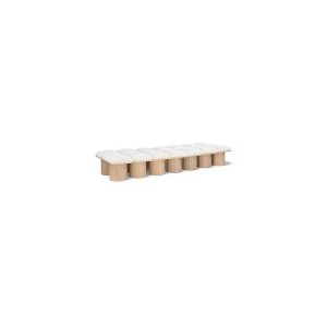 Meridian Furniture,Pavilion Boucle Fabric Bench - 1 of 4
