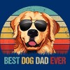 Men's Design By Humans Best Dog Dad Ever Golden Retriever By LuckyCharm99 T-Shirt - 2 of 2