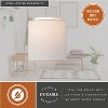 VAXCEL Burnaby 1 Light Gold Mid-Century Modern Flush Wall Sconce White Linen - 4 of 4