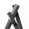 HomeRoots 10" Black Metal Abstract Tabletop Sculpture - 4 of 4