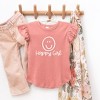 The Juniper Shop Happy Girl Smiley Face Toddler Flutter Sleeve Tee - 2 of 2