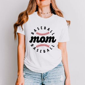 Simply Sage Market Women's Baseball Mom Baseball Short Sleeve Graphic Tee - 1 of 4