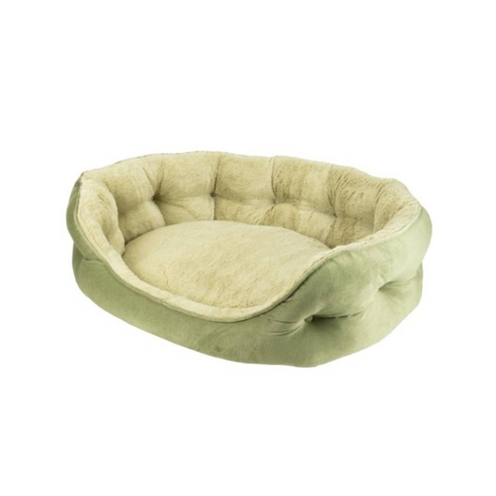Arlee Home & Pet Cozy Orthopedic Eco-Friendly Durable Dog Bolster Bed - Aloe - L