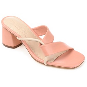 Journee Signature Women's Genuine Leather Jossette Sandals - 1 of 4