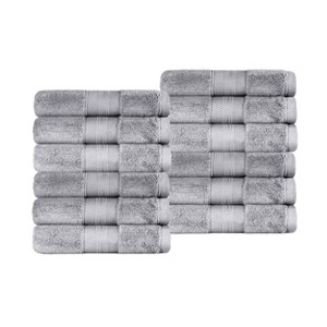 Luxury Cotton Heavyweight Solid Plush Towel Set by Blue Nile Mills - 1 of 4