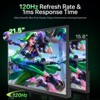 UPERFECT 21.5" 120Hz Portable Gaming Monitor, FHD IPS Screen, USB-C HDMI, VESA Mount, Built-in Speakers - 3 of 4